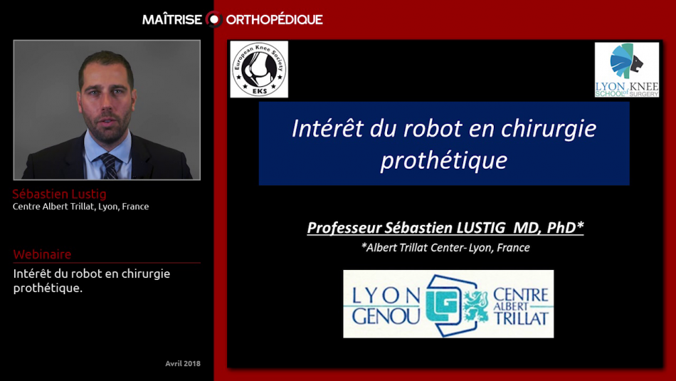 Intérêt du robot en chirurgie prothétique.