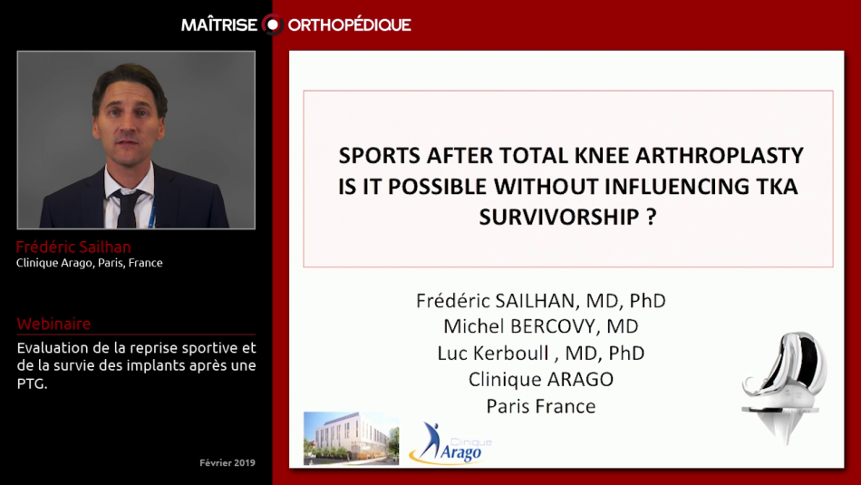 Evaluation de la reprise sportive et de la survie des implants après une PTG.