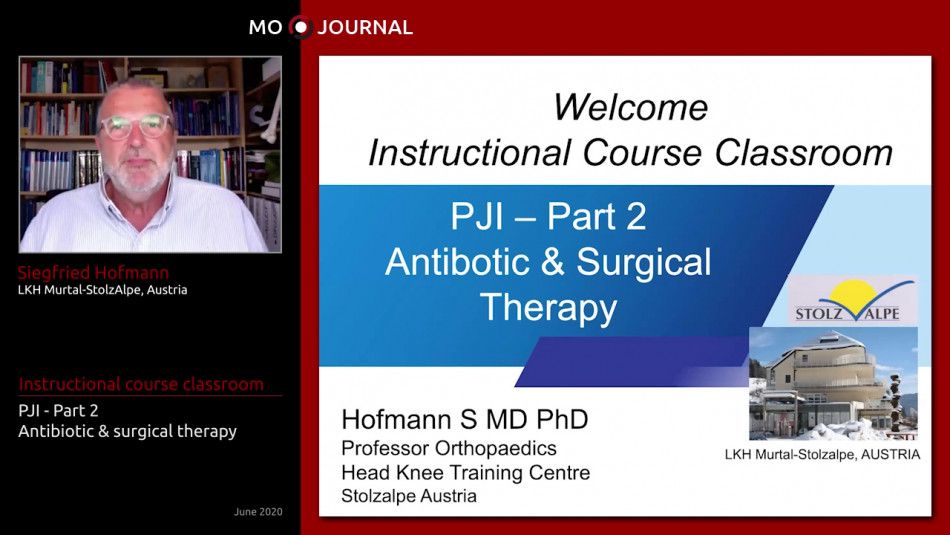 Instructional Course : PJI - Antibiotic and surgical therapy