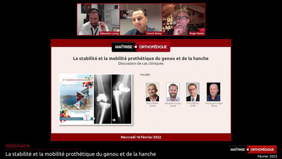 La stabilité et la mobilité prothétique du genou et de la hanche : discussion de cas cliniques