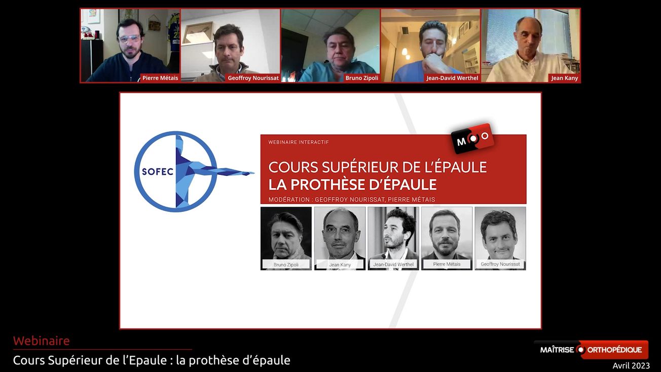 Cours Supérieur de l'Épaule 2023 - La prothèse d'épaule