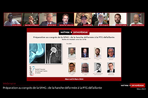 Préparation au congrès de la SFHG : de la hanche déformée à la PTG défaillante.