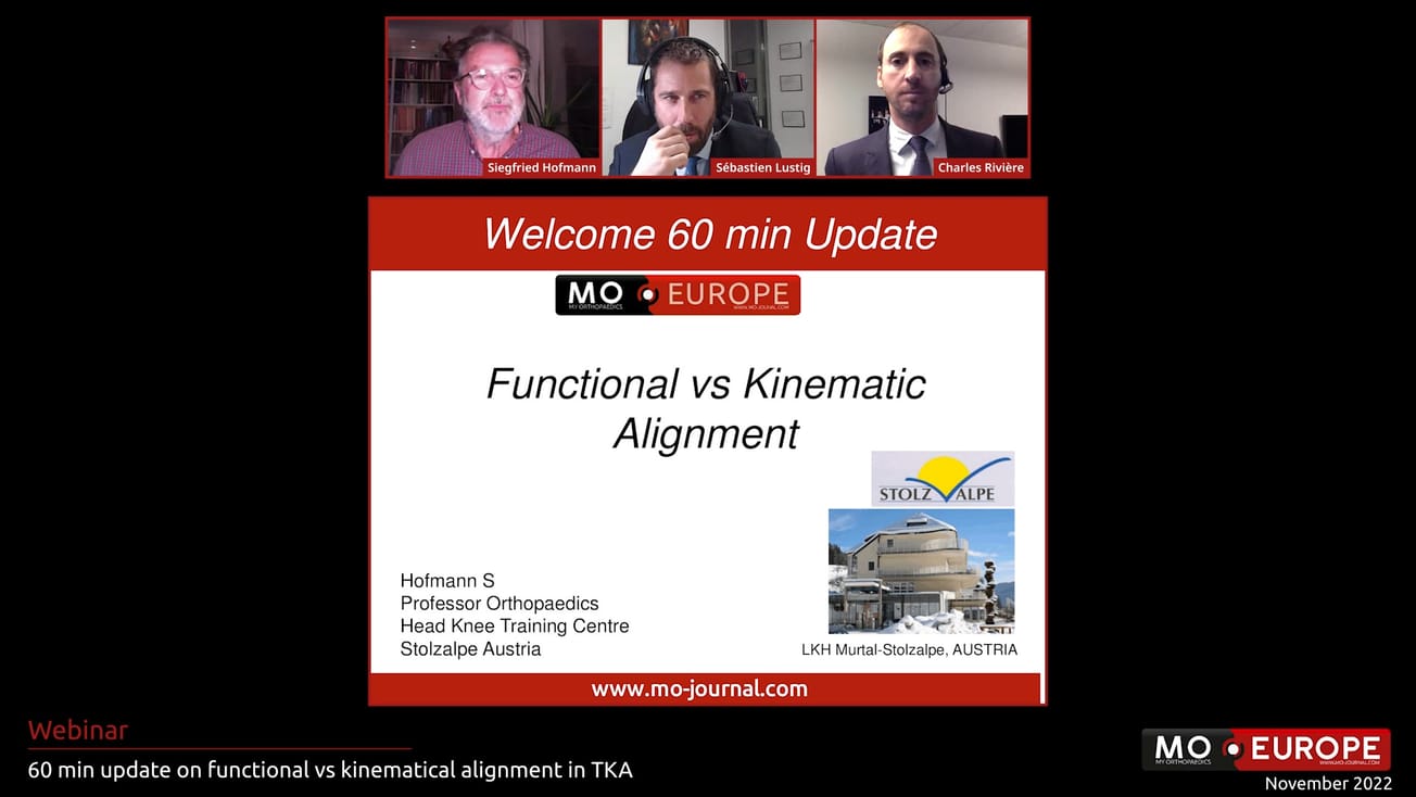 60 min update on functional vs kinematical alignment in TKA