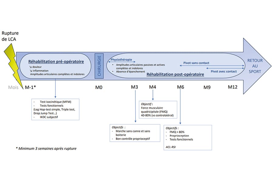 Critères de retour au sport après reconstruction du ligament croisé antérieur