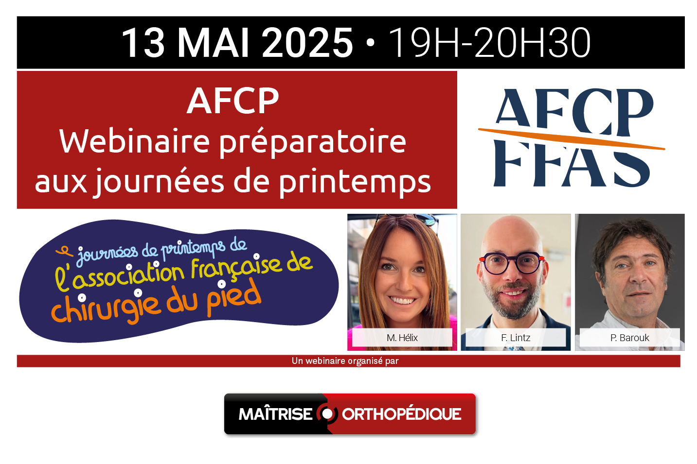 Préparation aux Journées de Printemps de l'AFCP 2025