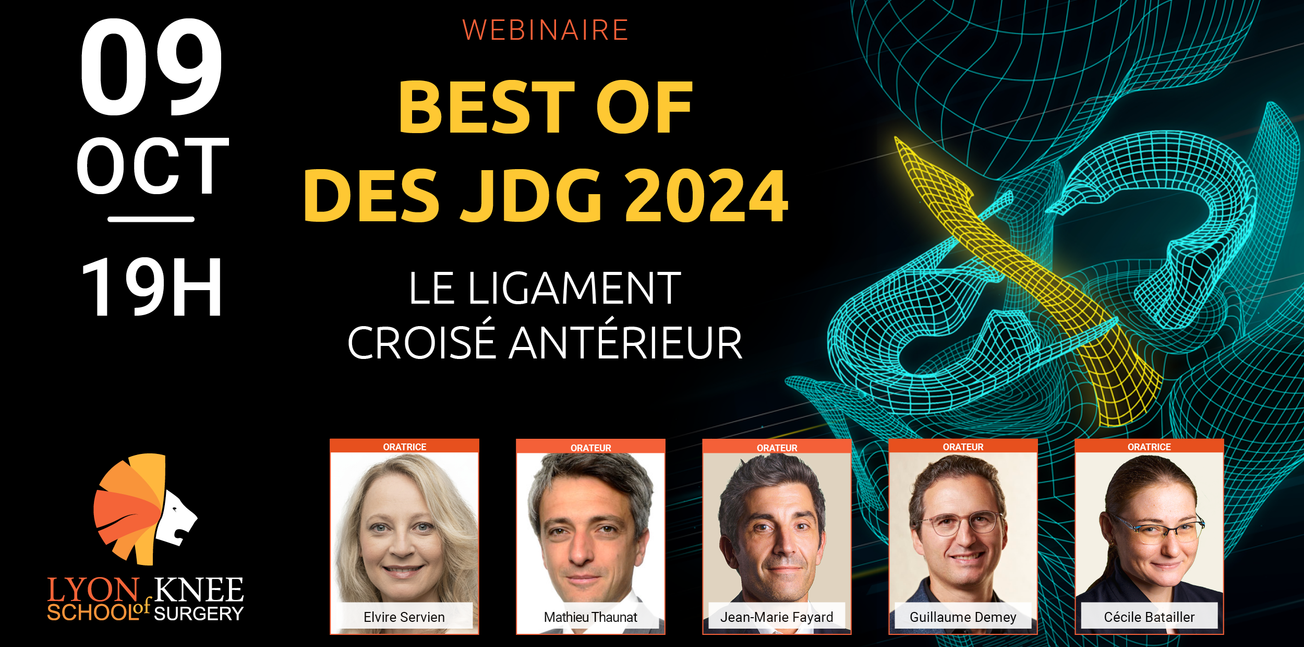 Best Of des JDG 2024 - Le Ligament Croisé Antérieur