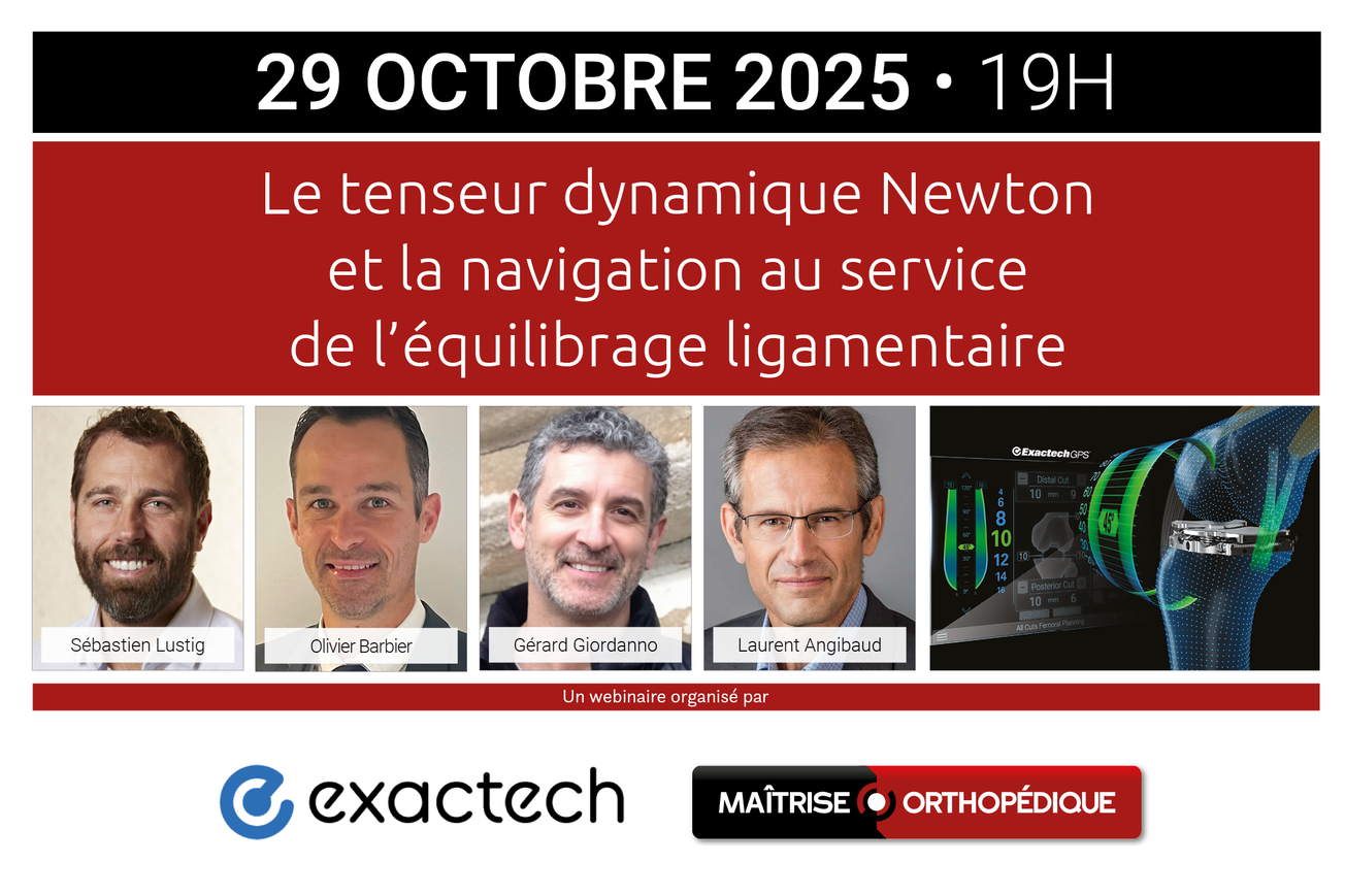 Le tenseur dynamique Newton et la navigation au service de l'équilibrage ligamentaire