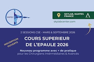 Cours Supérieur de l'Épaule 2026